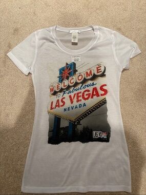 Las Vegas Graphic Short Sleeve Tee - White